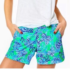 Lilly Pulitzer Ocean View Shorts Cabana Green